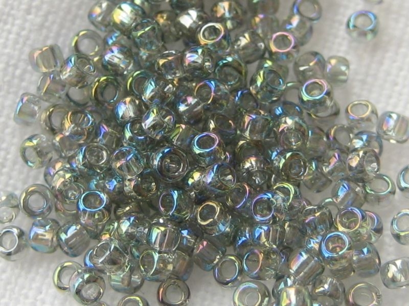 15/0 10g TOHO Rocailles Rainbow Black Diamond