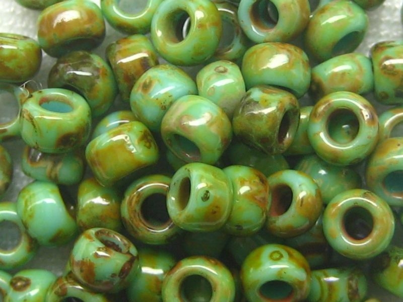15/0 Rocailles TOHO HYBRID Turquoise Picasso 10g