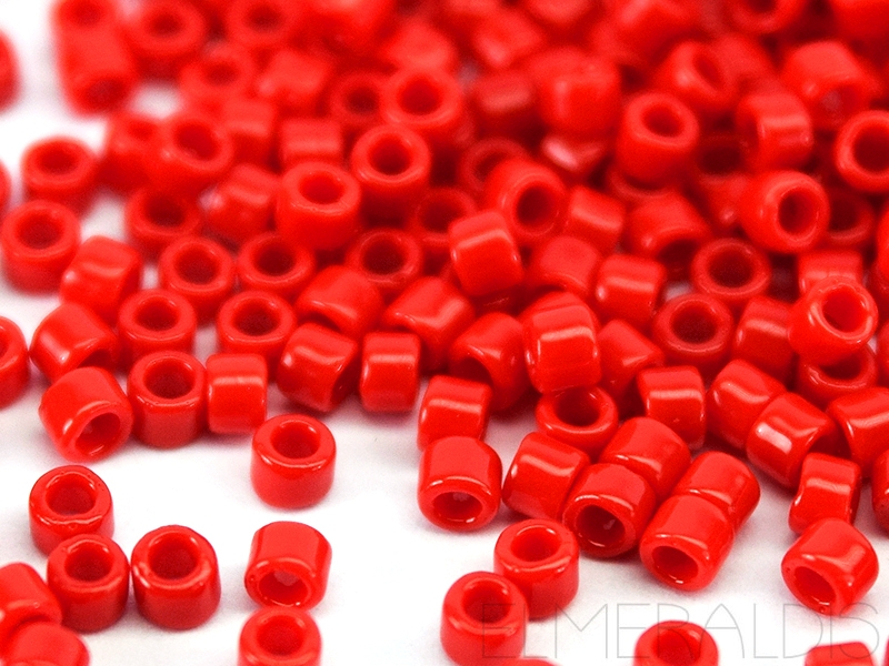 11/0 Delica TOHO Treasures Cherry Red Opaque rot 5g