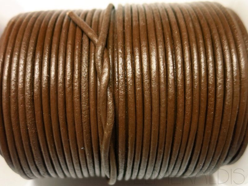 1 mm Lederband Hazelnut 1m