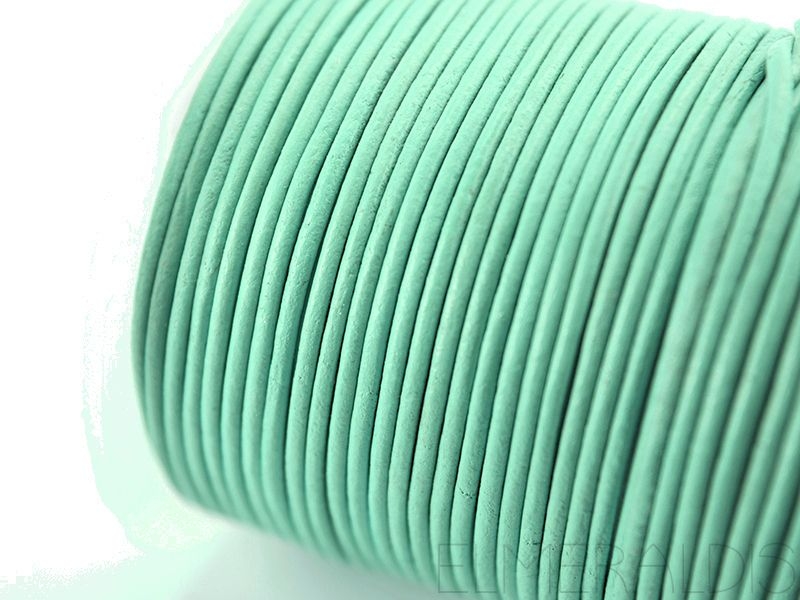 1,5 mm Lederband Light Blue hellblau 1 m