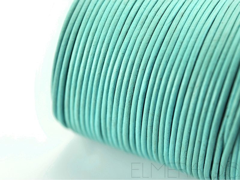 1,5 mm Lederband Pastel Blue hellblau 1 m