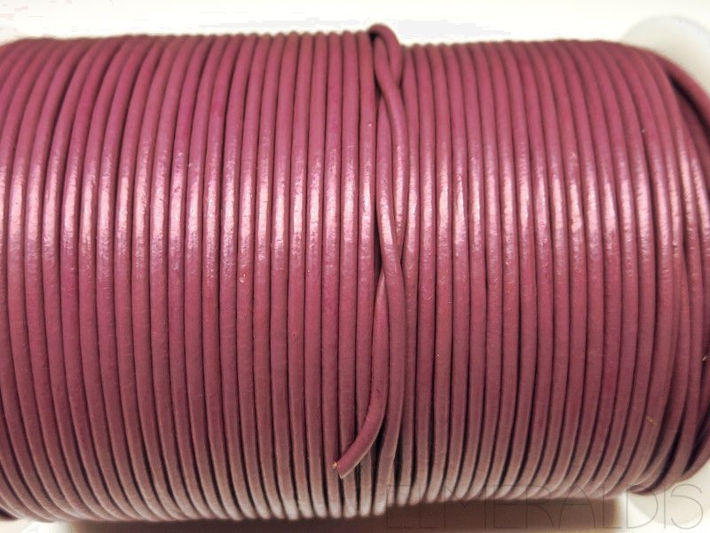 2 mm Lederband Violett lila purple 1 m