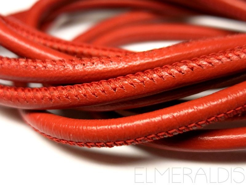 4mm Nappa Lederband Orange 20cm