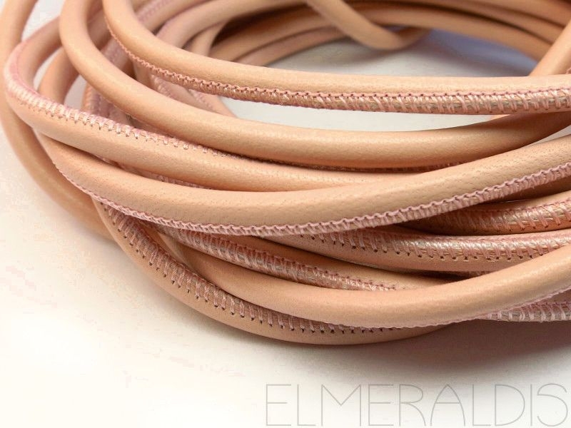 4mm Nappa Lederband Pastel Pink 20cm