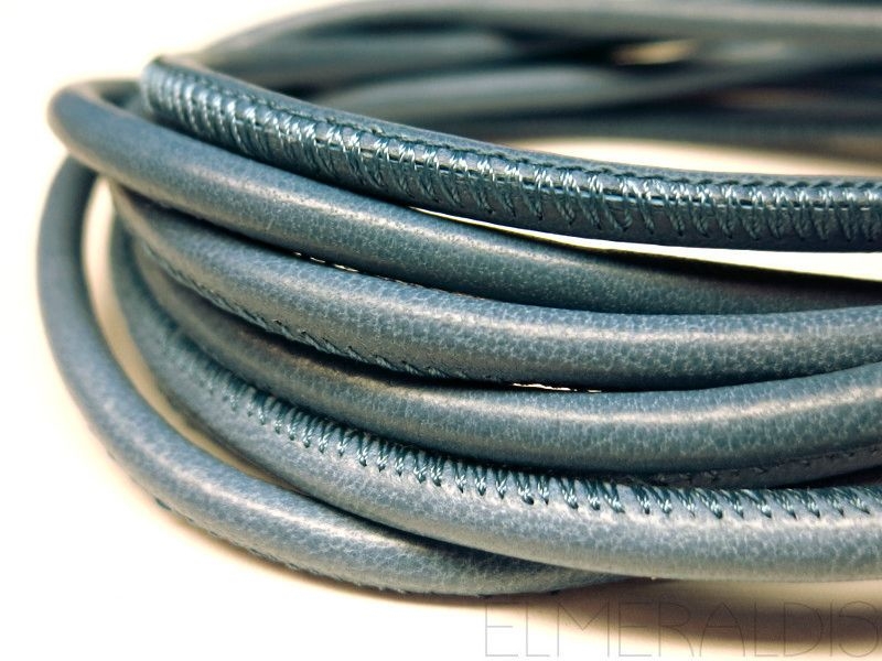 4mm Nappa Lederband Steel Blue 20cm