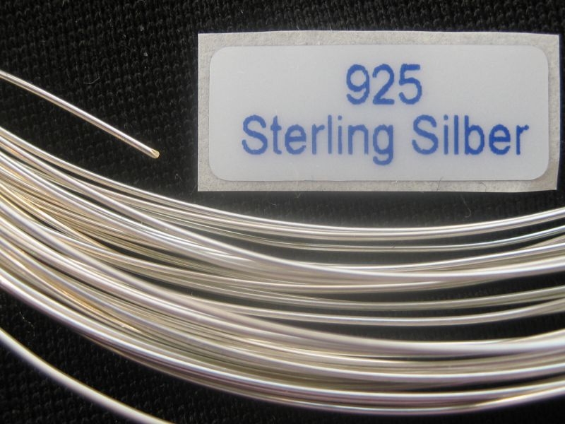 Silberdraht  925/000       0,5 mm  1 Meter                  D 