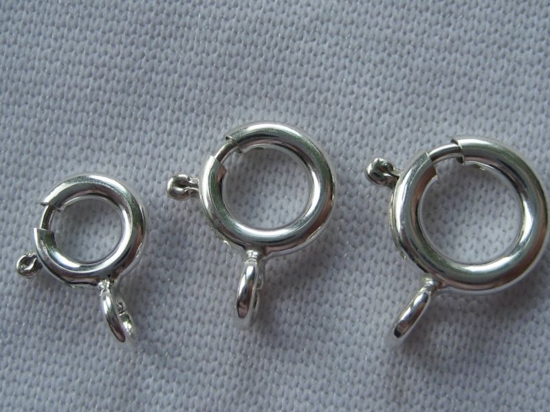 7 mm Federring 925 Silber