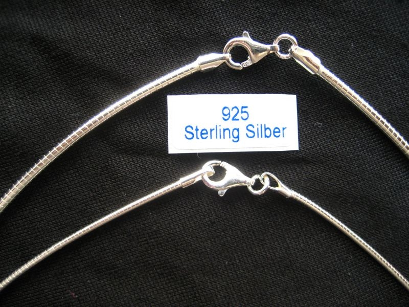 42 cm Omega Reif 925 Silber 1,3 mm