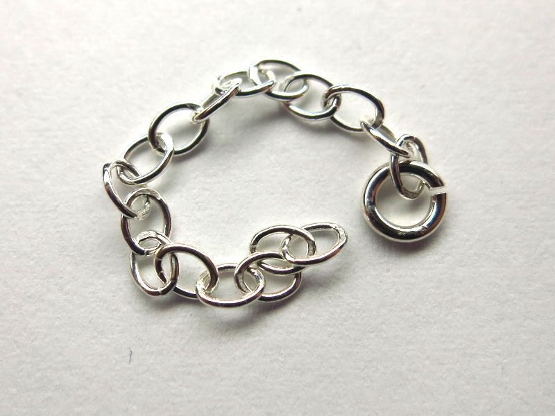 6 cm Verlängerungskette 925 Silber 3,7 mm